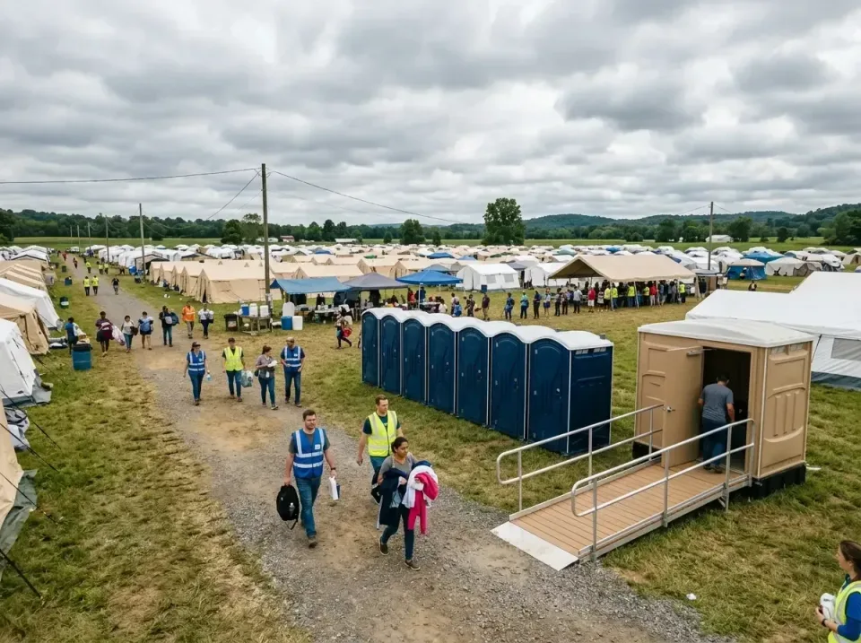 disaster-relief-camp-restrooms-010 — frequently asked questions, Dumpster & Portable Bathrooms Rental in Northwoods, MO